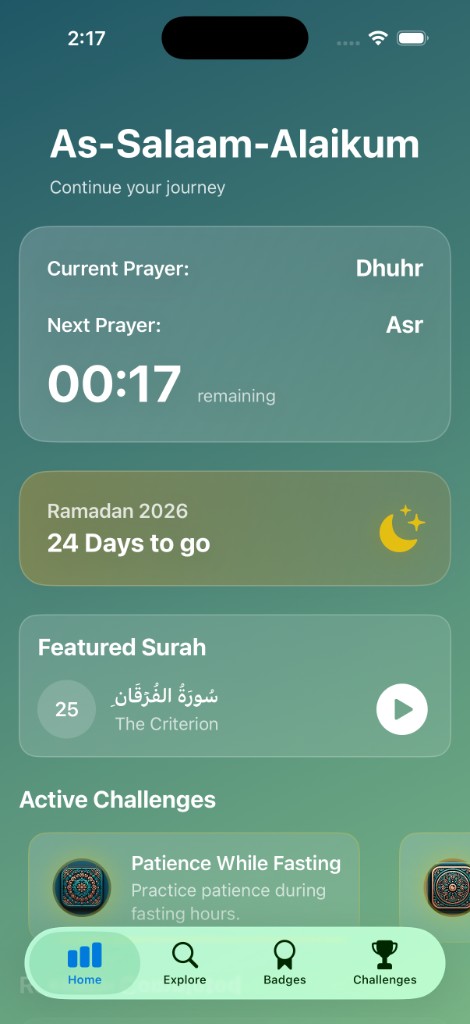 Niyyah App Dashboard